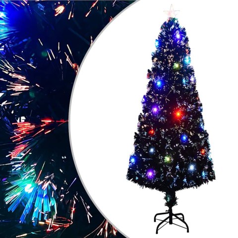 VidaXL Sztuczna choinka z LED i stojakiem 240 cm, włókno optyczne