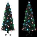 VidaXL Sztuczna choinka z LED i stojakiem 240 cm, włókno optyczne