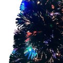 VidaXL Sztuczna choinka z LED i stojakiem 240 cm, włókno optyczne