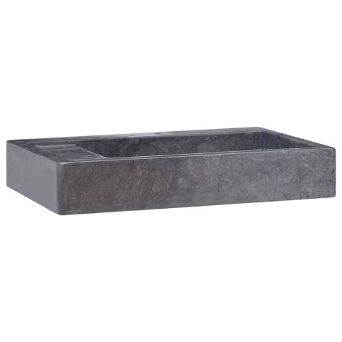 UMYWALKA, CZARNA, 58X39X10 CM, MARMUROWA