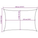 VidaXL Żagiel przeciwsłoneczny, 160 g/m², jasnoszary, 2,5x3,5 m