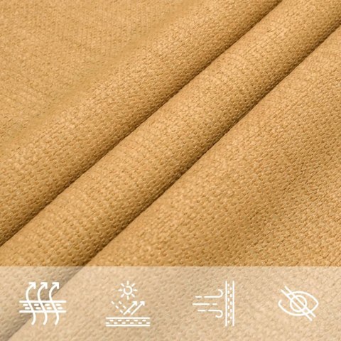 ŻAGIEL PRZECIWSŁONECZNY, 160 G/M², PIASKOWY, 2X3,5 M, HDPE