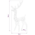 VidaXL Akrylowe renifery ozdobne, 2 szt., 120 cm, zimna biel