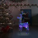 VidaXL Świąteczna dekoracja, renifer, 90 diod LED, 60x16x100 cm, akryl