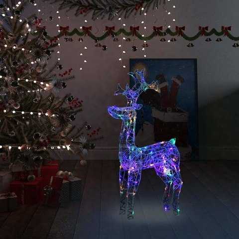 VidaXL Świąteczna dekoracja, renifer, 90 diod LED, 60x16x100 cm, akryl