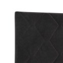 ŁÓŻKO BOX SPRING Z MATERACEM I LED CZARNY 140 X 200 CM WELUR