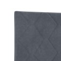 ŁÓŻKO BOX SPRING Z MATERACEM I LED CIEMNOSZARY 140 X 190 CM
