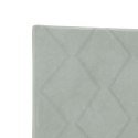 ŁÓŻKO BOX SPRING Z MATERACEM I LED JASNOSZARY 140 X 200 CM