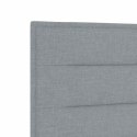 ŁÓŻKO BOX SPRING Z MATERACEM I LED JASNOSZARY 160 X 200 CM