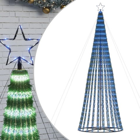 VidaXL Choinka LED 688 LEDs Niebieski 300 cm