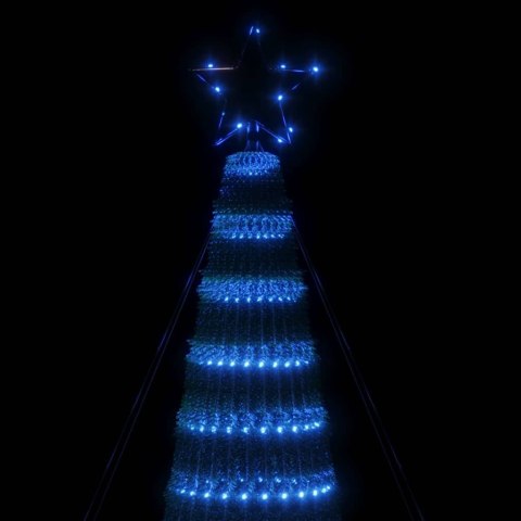 VidaXL Choinka LED 688 LEDs Niebieski 300 cm