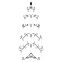 METALOWA CHOINKA ŚWIĄTECZNA DO DEKORACJI CZARNA 150 CM