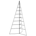 METALOWA CHOINKA ŚWIĄTECZNA DO DEKORACJI CZARNA 180 CM