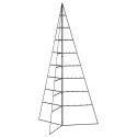 METALOWA CHOINKA ŚWIĄTECZNA DO DEKORACJI CZARNA 180 CM