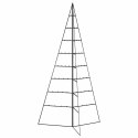 METALOWA CHOINKA ŚWIĄTECZNA DO DEKORACJI CZARNA 180 CM