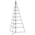 METALOWA CHOINKA ŚWIĄTECZNA DO DEKORACJI CZARNA 180 CM