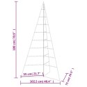 METALOWA CHOINKA ŚWIĄTECZNA DO DEKORACJI CZARNA 180 CM