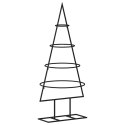 METALOWA CHOINKA ŚWIĄTECZNA DO DEKORACJI CZARNA 60 CM