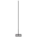 METALOWA CHOINKA ŚWIĄTECZNA DO DEKORACJI CZARNA 60 CM