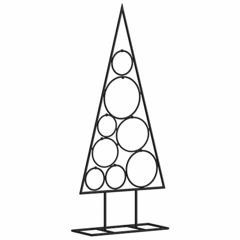 METALOWA CHOINKA ŚWIĄTECZNA, DO DEKORACJI, CZARNA, 60 CM