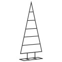METALOWA CHOINKA ŚWIĄTECZNA, DO DEKORACJI, CZARNA, 90 CM