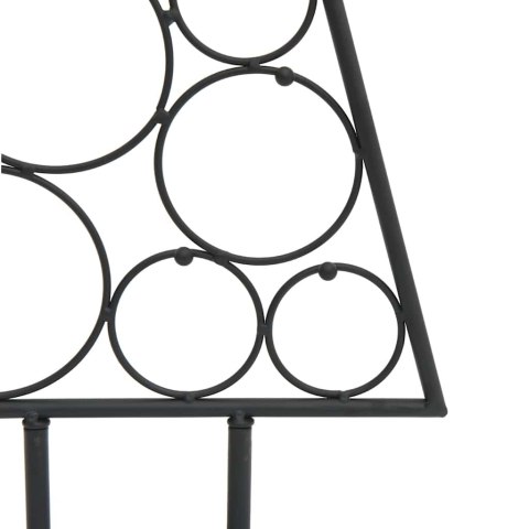 METALOWA CHOINKA ŚWIĄTECZNA DO DEKORACJI CZARNA 90 CM