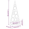 METALOWA CHOINKA ŚWIĄTECZNA DO DEKORACJI CZARNA 90 CM