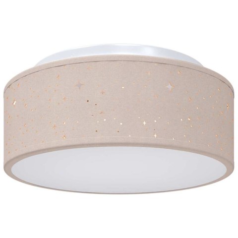LAMPA SUFITOWA CIEMNOSZARY 30 X 30 X 13,5 CM TKANINA