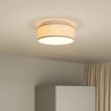 LAMPA SUFITOWA CIEMNOSZARY 30 X 30 X 13,5 CM TKANINA