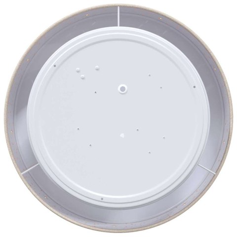 LAMPA SUFITOWA CIEMNOSZARY 30 X 30 X 13,5 CM TKANINA