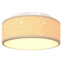 LAMPA SUFITOWA CIEMNOSZARY 30 X 30 X 13,5 CM TKANINA