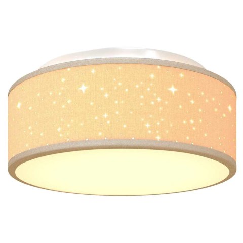 LAMPA SUFITOWA CIEMNOSZARY 30 X 30 X 13,5 CM TKANINA