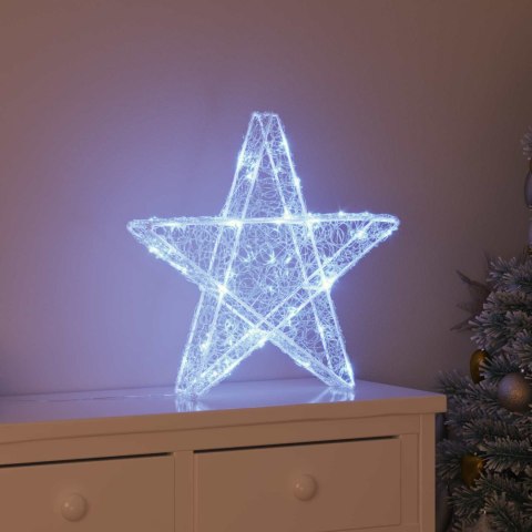 3D GWIAZDA 50 LED ZIMNA BIEL 55 X 53.5 X 10 CM AKRYL