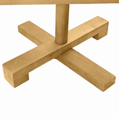 CHOINKI Z PODSTAWĄ BRĄZOWY 180 CM LITE DREWNO SOSNOWE