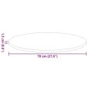BLAT STOŁU Ø 70 X 1,5 CM OKRĄGŁY DREWNO INŻYNIERYJNE