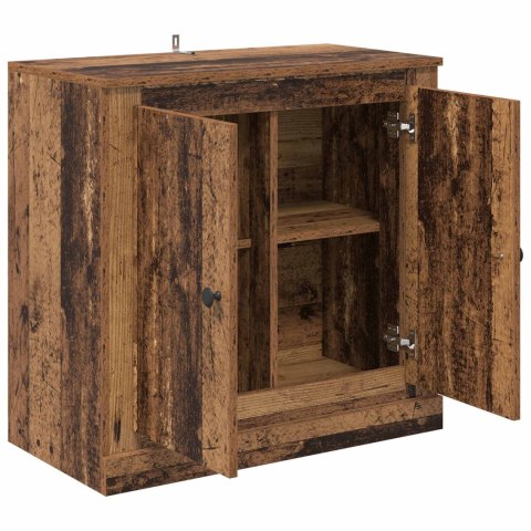 BUFET 70 X 35,5 X 67,5 CM STARE DREWNO DREWNO INŻYNIERYJNE