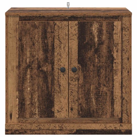 BUFET 70 X 35,5 X 67,5 CM STARE DREWNO DREWNO INŻYNIERYJNE