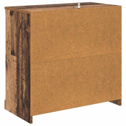 BUFET 70 X 35,5 X 67,5 CM STARE DREWNO DREWNO INŻYNIERYJNE