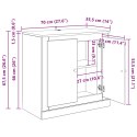 BUFET 70 X 35,5 X 67,5 CM STARE DREWNO DREWNO INŻYNIERYJNE