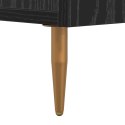 BUFET CZARNY DĄB 69,5 X 34 X 90 CM DREWNO INŻYNIERYJNE I ŻELAZO
