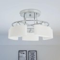 LAMPA SUFITOWA 5 ŻARÓWEK E14 KLOSZE W KSZTAŁCIE ELIPSY 200 W