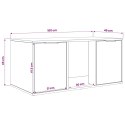 VidaXL Meble dla kota Czarny dąb 100 x 49 x 45 cm Drewno inżynieryjne