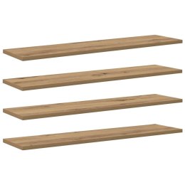 PÓŁKA NA KSIĄŻKI 3 POZIOMÓW 4 SZT. 80 X 20 X 1,5 CM BRĄZOWY