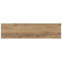 PÓŁKA NA KSIĄŻKI 3 POZIOMÓW 4 SZT. 80 X 20 X 1,5 CM BRĄZOWY