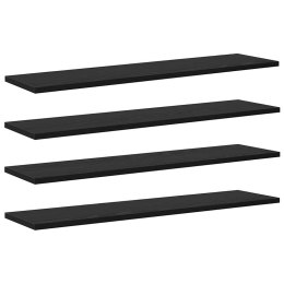 PÓŁKA NA KSIĄŻKI 3 POZIOMÓW 4 SZT. 80 X 20 X 1,5 CM CZARNY