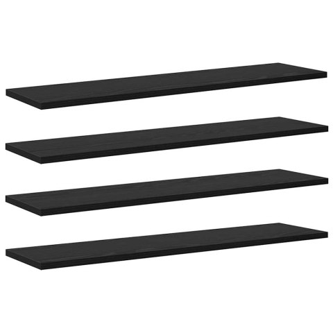 PÓŁKA NA KSIĄŻKI 3 POZIOMÓW 4 SZT. 80 X 20 X 1,5 CM CZARNY