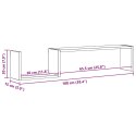 PÓŁKI ŚCIENNE, 2 SZT., PRZYDYMIONY DĄB, 100X15X20 CM