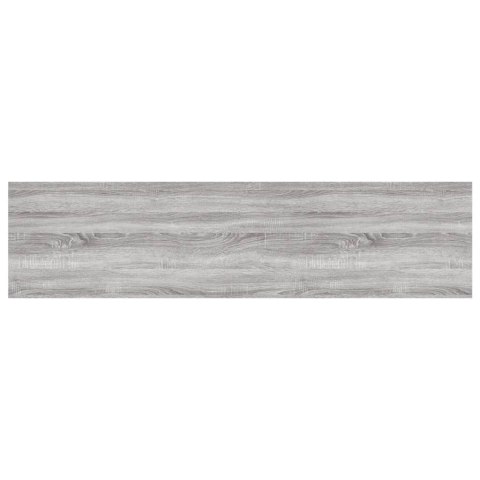 PÓŁKI ŚCIENNE, 4 SZT., SZARY DĄB SONOMA, 80X20X1,5 CM