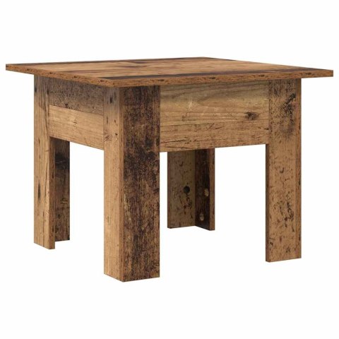 STOLIK KAWOWY STARE DREWNO 55 X 55 X 42 CM DREWNO INŻYNIERYJNE