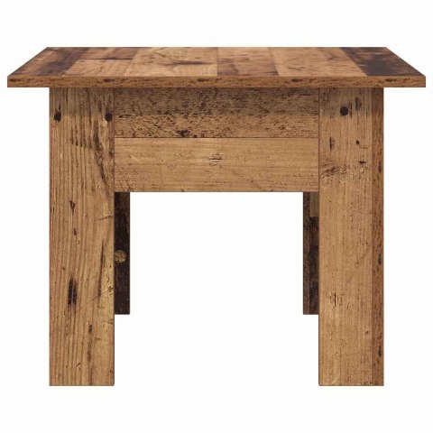 STOLIK KAWOWY STARE DREWNO 55 X 55 X 42 CM DREWNO INŻYNIERYJNE